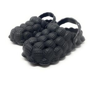 Womens Clogs Breathable LightWeight Slip on Comfort Garden Shoes Bubble Black